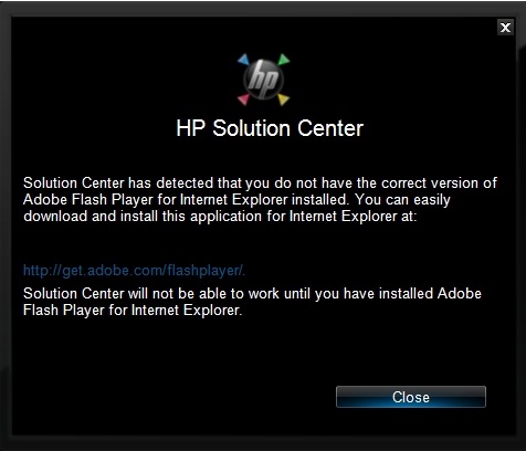 HP Printers - HP Solution Center doesn't open