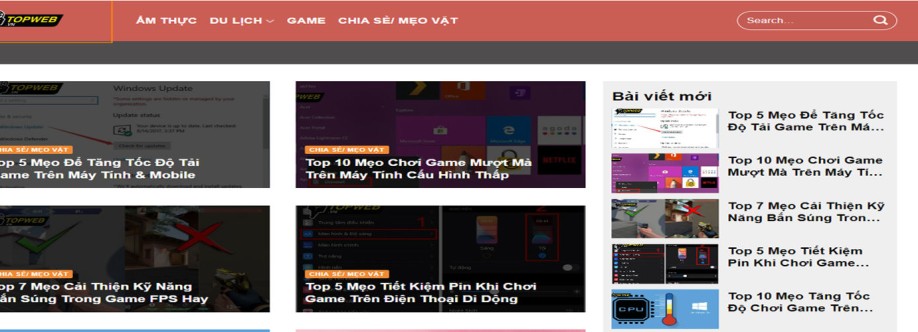topwebvn Kênh Review Game Ẩm Thực Du Lịch Cover Image