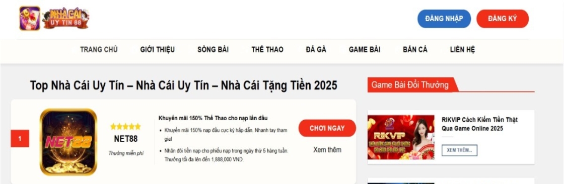 Top Nhà Cái Uy Tín Nhà Cái Tặng Tiền 2024 Cover Image