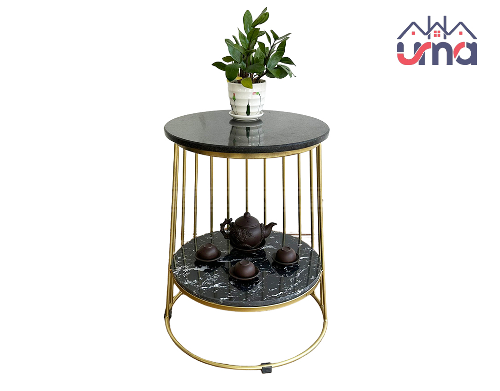 Bàn Sofa Bên Mặt Đá 2 Tầng Tiện Nghi BSF015 - Nội Thất UMA