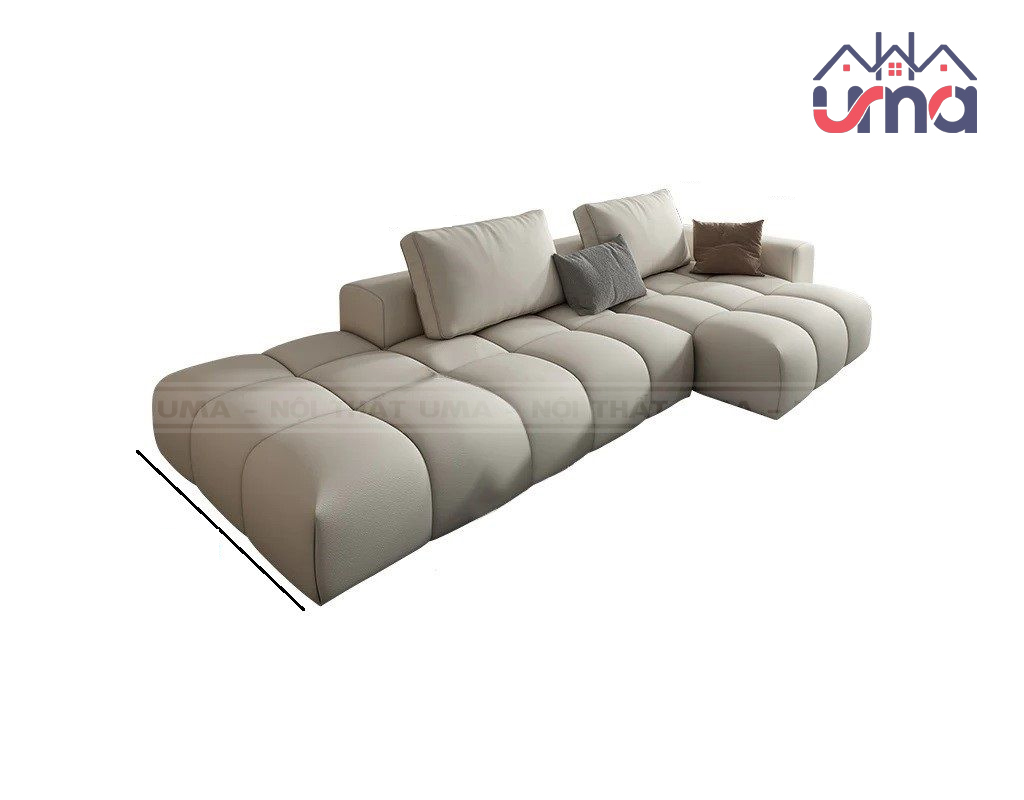 Sofa Phòng Khách Chữ L Bọc Da Sang Trọng SFPK012 - UMA
