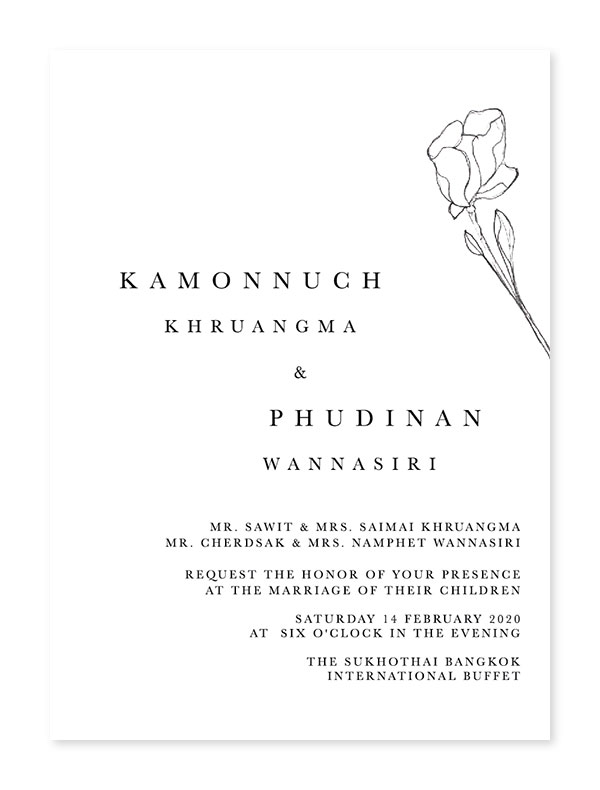 ราคาการ์ดแต่งงาน ยอมเยาสบายกระเป๋า พิมพ์การ์ดสวย ราคาถูกใจลูกค้ามากที่สุด