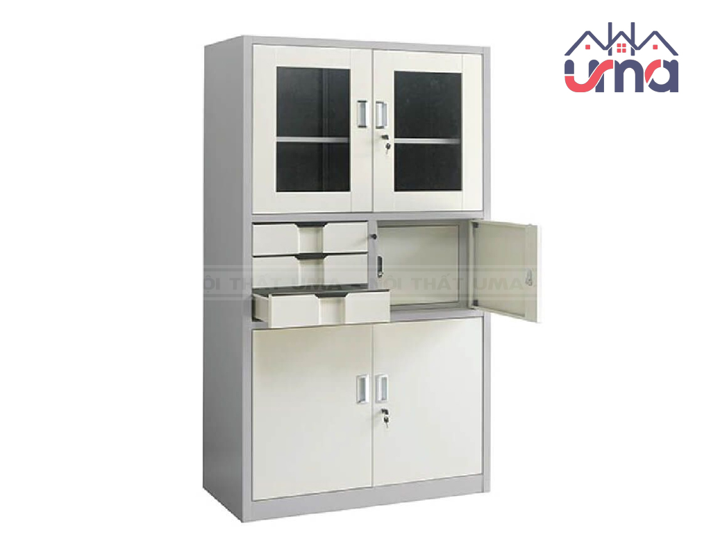 Tủ Giám Đốc Sắt Có Cửa Khoá Hiện Đại TGD006 - UMA