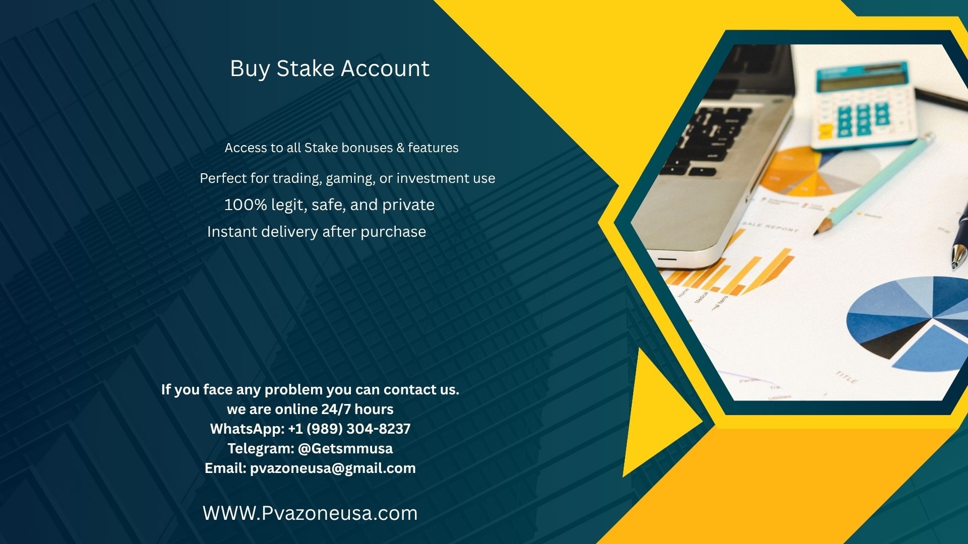 Buy Stake Account pvazoneusa89789 Profile Picture